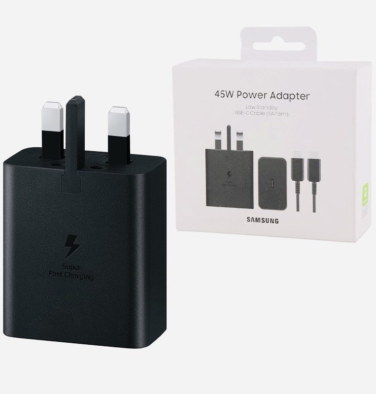 شارژر 45 وات سه پین های کپی سامسونگ با کابل